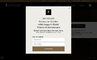 Cooper’s Hawk Winery & Restaurant of Sandalfoot Cove website