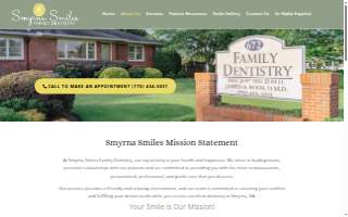 Smyrna Smiles Family Dentistry website