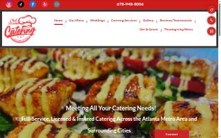 Chef Brown Catering website