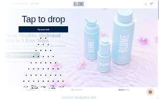 Blume Organics Boutique & Cafe website