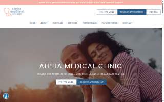 Alpha Medical Clinic website