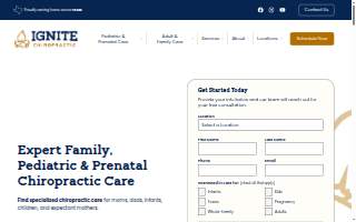 Ignite Chiropractic website