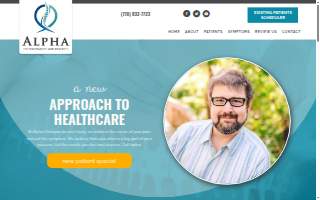 Alpha Chiropractic and Injury website