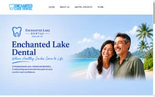 Enchanted Lake Dental website