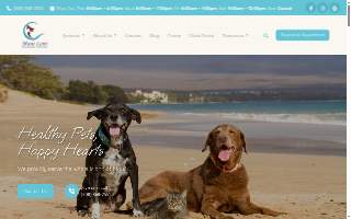 Maui Lani Veterinary Hospital website