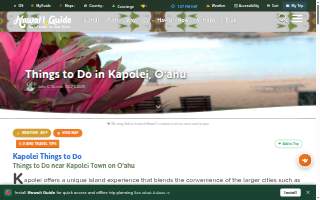 Kapolei Chiropractic Clinic website