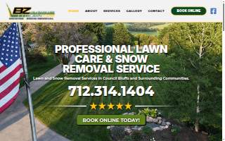 Bz Lawn Care website