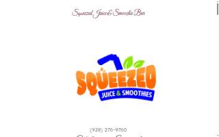 Squeezed Juice & Smoothie Bar website