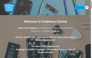 Cellphone Central iPhone Repair website