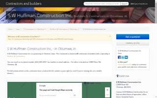 S W Huffman Construction Inc website