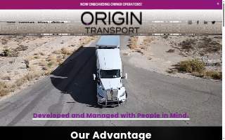 Origin Transport website