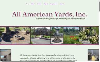 All American Yards Inc website
