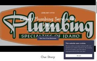 Plumbing Specialties Of Idaho website