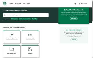 Starbucks Coffee Company website