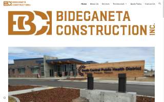 Bideganeta Construction Inc website