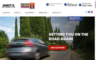 Marty's Automotive website