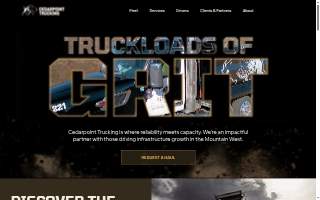 Cedarpoint Trucking website