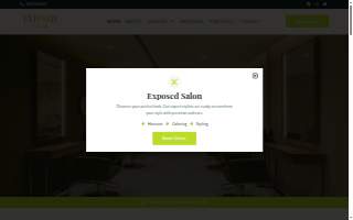 Exposed Salon | Hair Styling and Nail Salon Lombard website