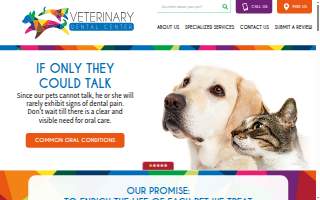 Veterinary Dental Center website
