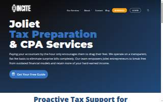 Joliet Tax Preparation And CPA Services website