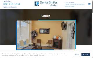 Dental Smiles of Joliet website