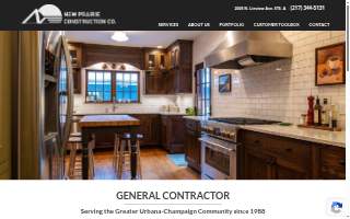 New Prairie Construction Company website