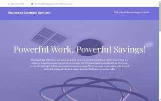 Waukegan Electrical Services website