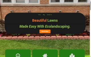 Eco Landscaping Services, Snow Removal Services, Demolition website