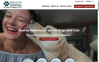 Americana Animal Hospital website