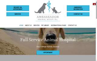 Ambassador Animal Hospital website