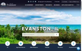 Evanston Property Management website