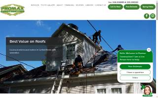 Promax Construction website