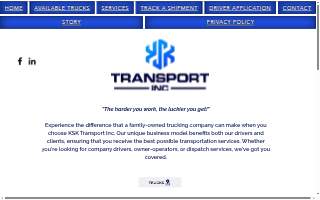 KSK Transport Inc. website