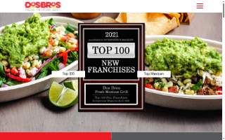 Dosbros Fresh Mexican Grill and Catering - Bolingbrook website