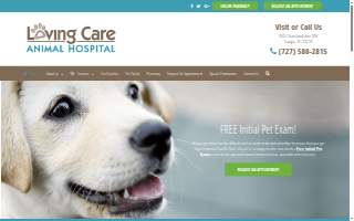 Loving Care Animal Hospital website