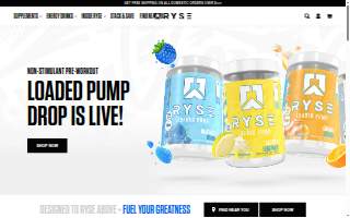 RYSE Fitness of Skokie website