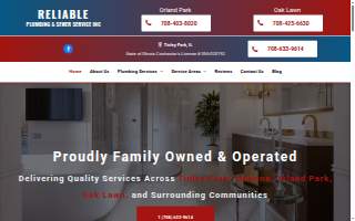 Reliable Plumbing & Sewer Service Inc website