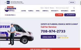 Roto-Rooter Plumbing & Water Cleanup of Tinley Park website