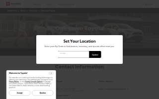 Oak Lawn Toyota website