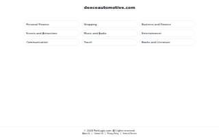 Deece Automotive website