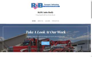 R & B Auto Body & Kustoms website