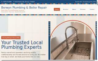 Berwyn Plumbing & Boiler Repair website