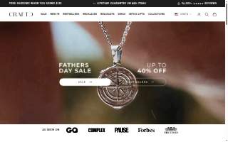 CRAFTED Coffee & Wine of Normal website