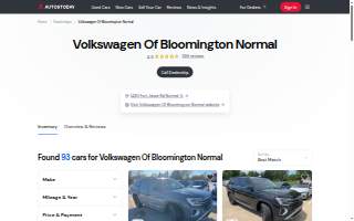 Volkswagen of Bloomington Normal website