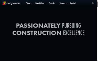 Leopardo Construction website