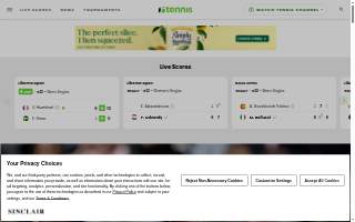 The Tennis and Fitness Centre website