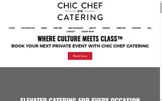 Chic Chef Catering of Oak Park website