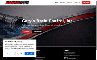 Garey's Sewer and Drain Cleaning LLC website
