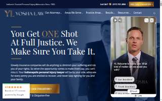 Yosha Law - Injury & Accident Lawyers website