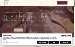 Chefs Kiss Catering website
